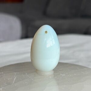 Opalite crystal egg carving pendant
